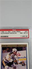 1990 O-Pee-Chee #75 Alexander Mogilny Sabres Graded PSA NM-MT 8